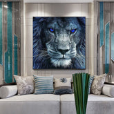 Toile - Blue Eyes Lion